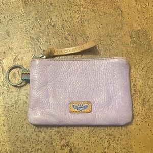 Consuela Lavender Leather Pouch Wallet